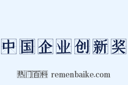 中国企业创新奖是什么意思的图片